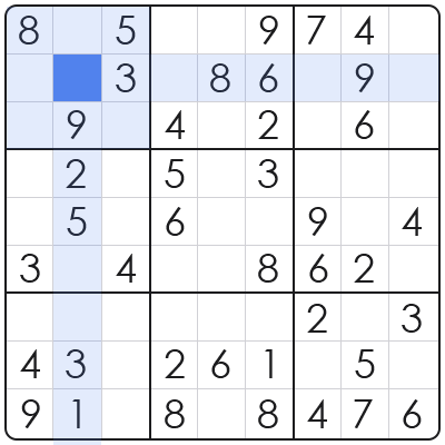 x wing technique sudoku